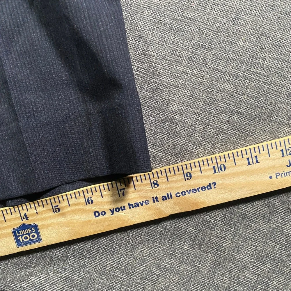 Banana Republic Classic Fit Men's Pinstripe Wool‎ Blend Dress Pants 33x30 Navy